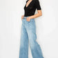 Artemis Vintage Inseam Transform Mid Rise Wide Leg Jeans - DAVERRI FASHIONS