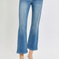 RISEN Full Size Low Rise Crop Flare Jeans - DAVERRI FASHIONS