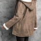 Full Size Cozy Sherpa Lined Toggle Coat with Hood Plus Size - DAVERRI FASHIONS