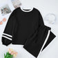 Daverri Fashions black white striped cotton tracksuit set