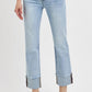 RISEN High Rise Straight Cuffed Relaxed Jeans Jeans