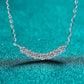 1.4 Carat Moissanite 925 Sterling Silver Necklace - DAVERRI FASHIONS