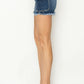 RISEN Raw Hem Denim Shorts with Pockets - DAVERRI FASHIONS