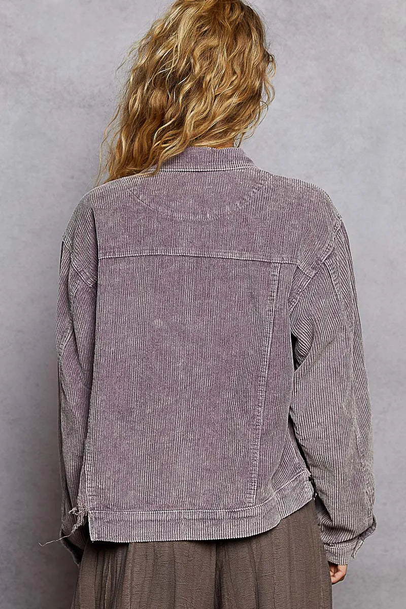 POL Button Down Corduroy Trucker Jacket Jackets