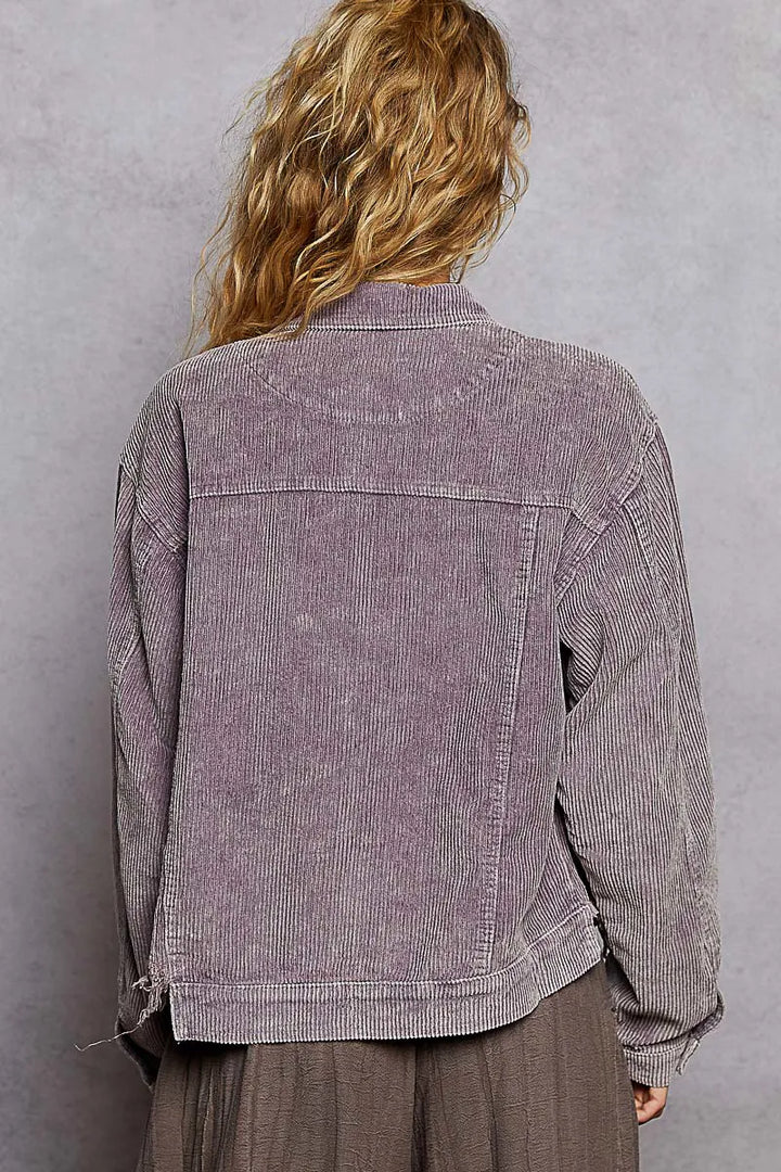 POL Button Down Corduroy Trucker Jacket Jackets