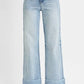 RISEN Full Size Tummy Control High Rise Ankle Wide Cuffed Jeans Plus Size Light