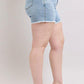 Judy Blue Tummy Control Raw Hem Denim Shorts Denim Shorts