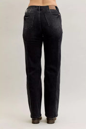Judy Blue Mid Rise Straight Western Seam Detail Jeans | Jeans Daverri Fashions