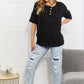 BOMBOM At The Fair Animal Textured Top in Black