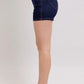 Judy Blue High Waist Heart Shaped Pkts & Red Contrast Thread Denim Shorts