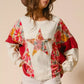 BiBi Floral Print Mixed Star Patch Round Neck Sweatshirt - DAVERRI FASHIONS