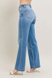 Judy Blue Full Size High Waist Straight Jeans Plus Size | Jeans Daverri Fashions