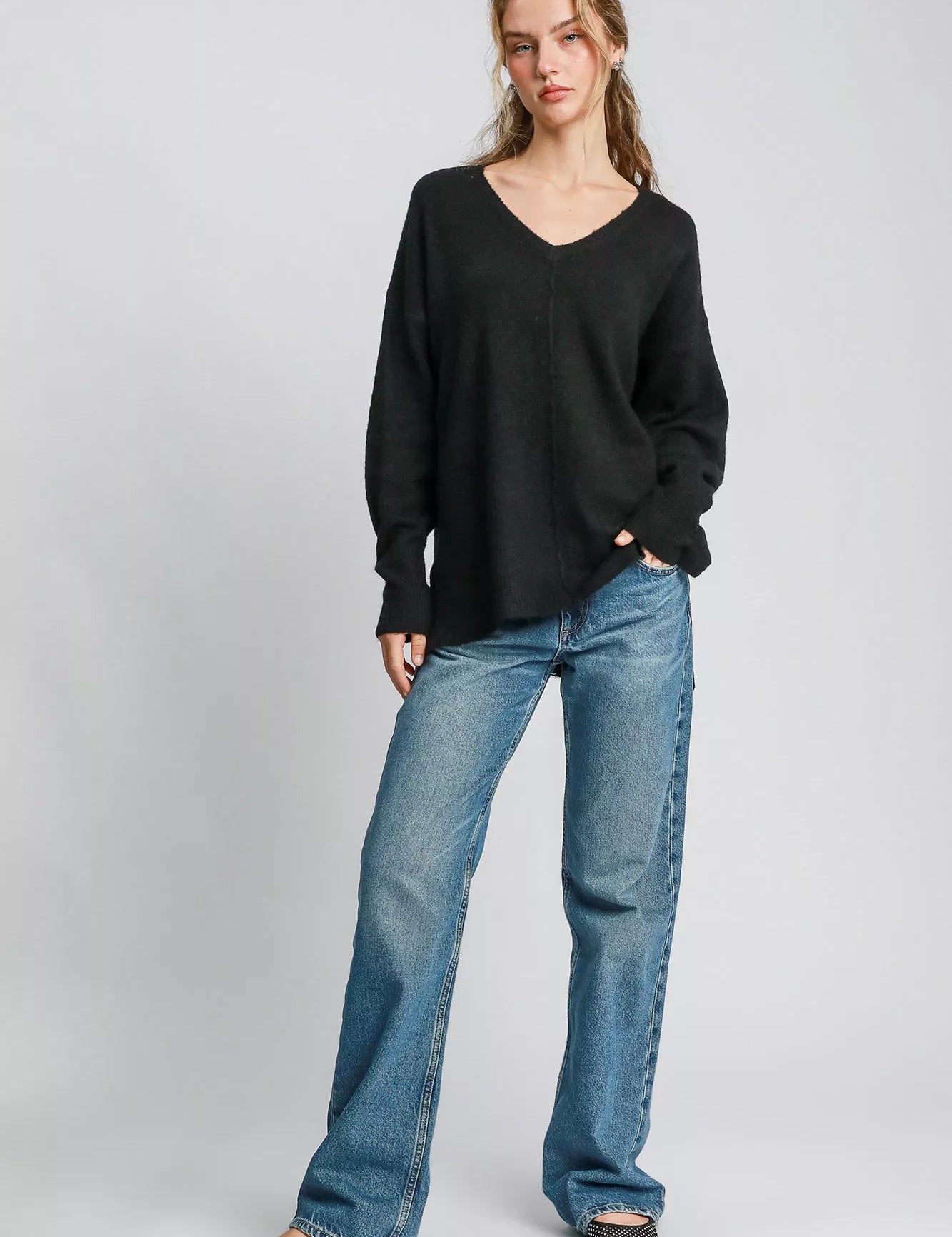 Umgee Wool Blended Pullover Sweater | Sweaters Daverri Fashions