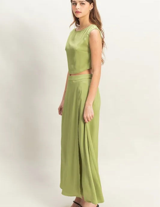 HYFVE Sleeveless Top and Maxi Skirt Set | Outfit Sets Daverri Fashions