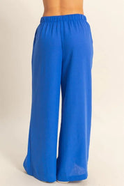 HYFVE Elasticized Waist Wide Leg Pants | Pants Daverri Fashions