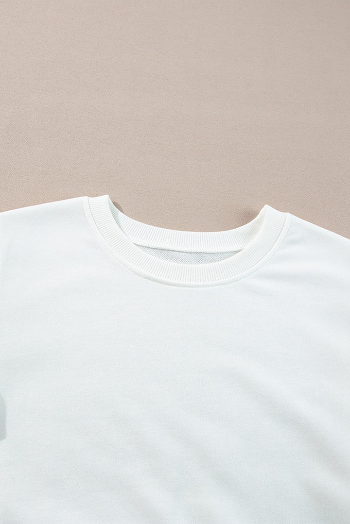 White French Terry Color Block Long Sleeve Top | Sweatshirts Daverri Fashions