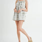MABLE Plaid Sleeveless Button Down Romper