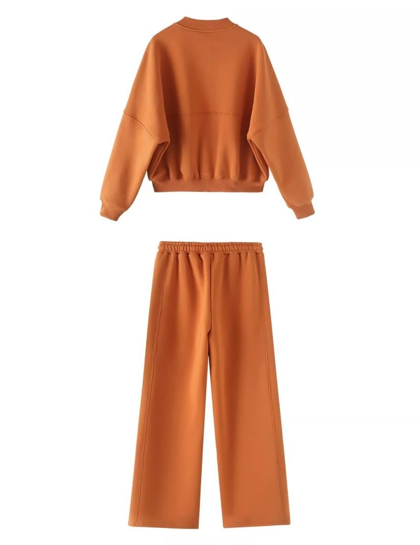 Zip Up Top and Drawstring Pants Two-Piece Set | Loungewear Sets Daverri Fashions