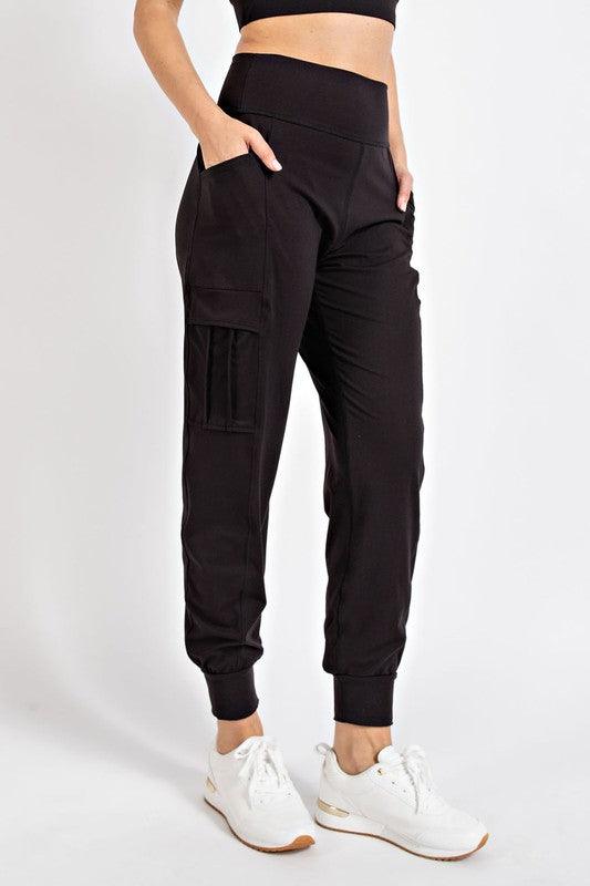Rae Mode Butter Joggers With Side Pockets Black Lounge Pants