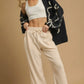 Umgee Drawstring Wide Leg Pants Pants