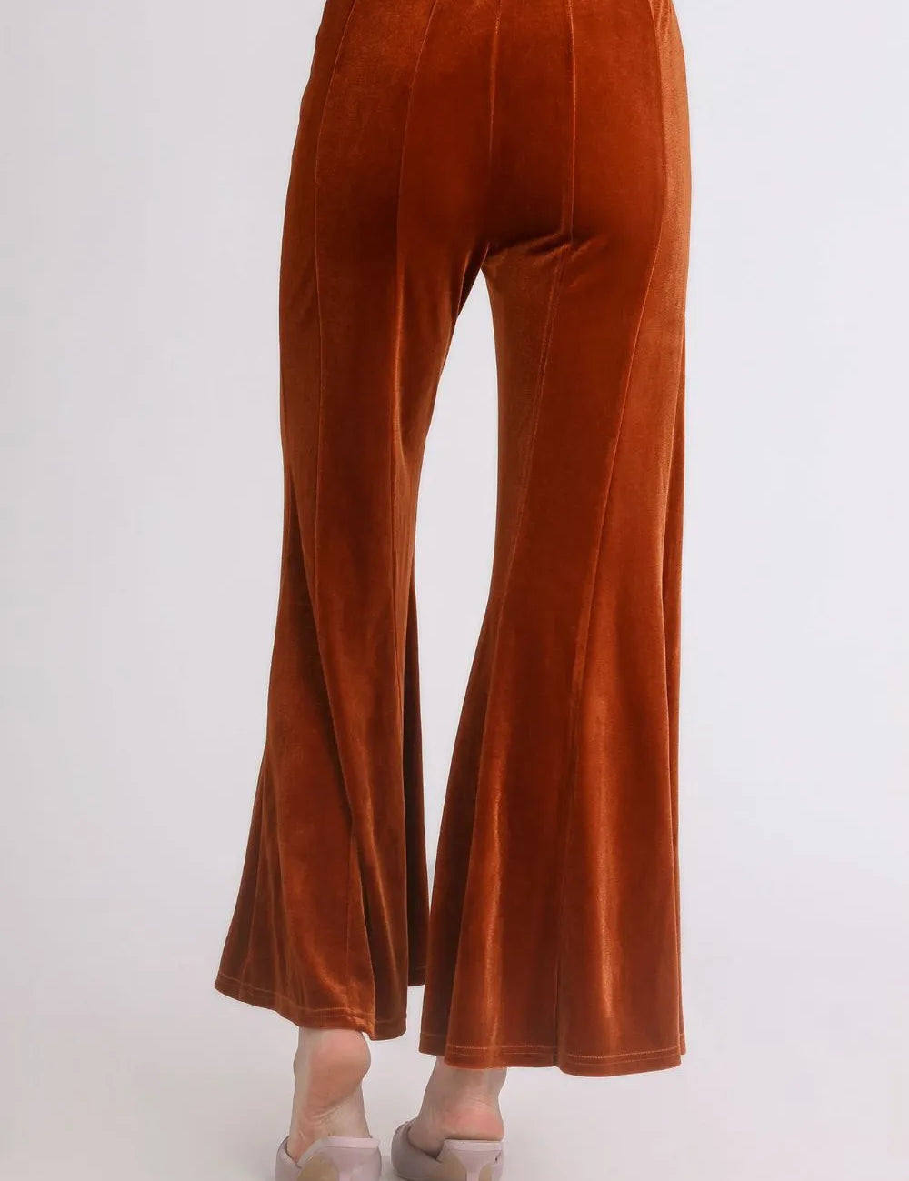 Umgee High Rise Elastic Waist Flare Pants | Daverri Fashions