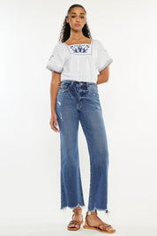Medium Kancan Full Size High Rise Slim Wide Leg Jeans | Daverri Fashions