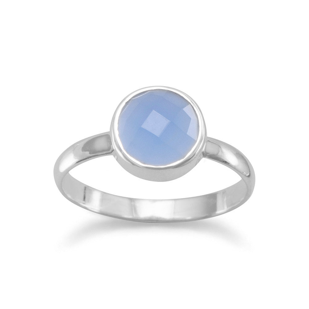 Faceted Chalcedony Ring 10 Rings