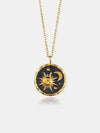 Alloy Inlaid Zircon Sun & Moon Necklace - DAVERRI FASHIONS