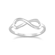 Polished Sterling Silver Infinity Ring 11 Rings