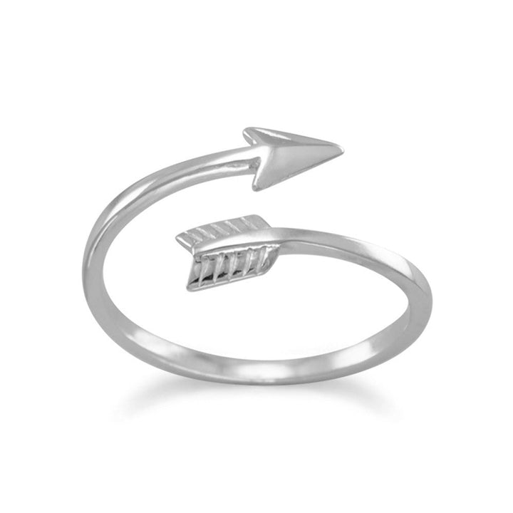 "Aim For Your Dreams" Arrow Wrap Around Ring Rings