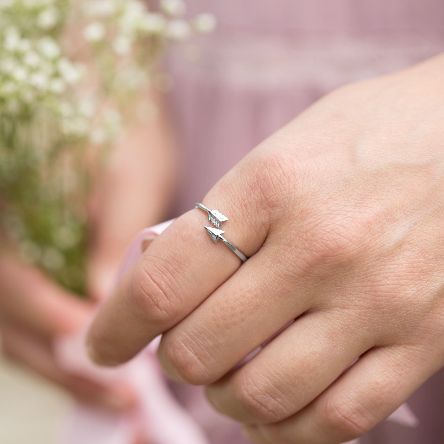 Sterling Silver Arrow Wrap Around Ring Rings