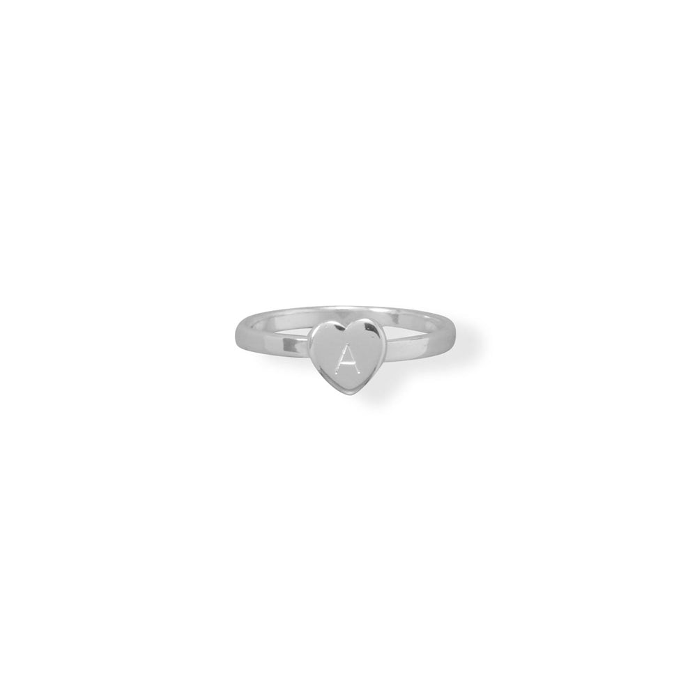 Small Polished Heart Ring Rings