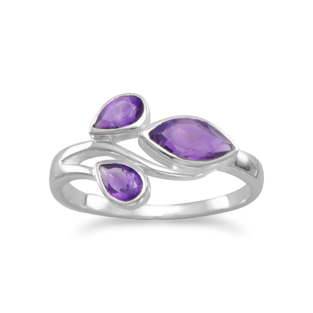 Pear and Marquise Amethyst Ring Rings