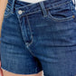 Judy Blue High Waist Criss-Cross Waistband Denim Shorts