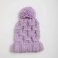 Oversized Chunky Knit Pom Beanie - DAVERRI FASHIONS