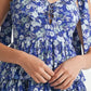 MABLE Floral Print Shoulder Tie Layered Mini Dress