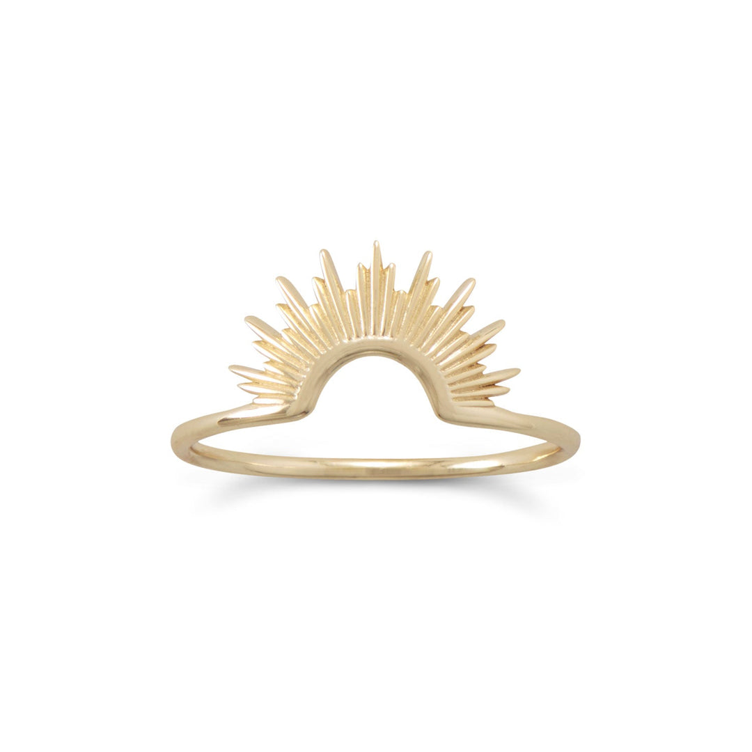 "Shine On!" 14 Karat Gold Plated Sunburst Ring 9 Rings