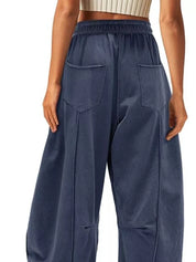 Drawstring Wide Leg Elastic Waist Pants | Pants Daverri Fashions