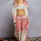 POL Floral Printed Woven Wide Leg Drawstring Pants - DAVERRI FASHIONS