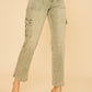 Annie Wear Straight Leg Jeans with Cargo Pockets - DAVERRI FASHIONS