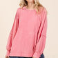 Mittoshop Mineral Wash Raglan Long Sleeve Oversized Top - DAVERRI FASHIONS