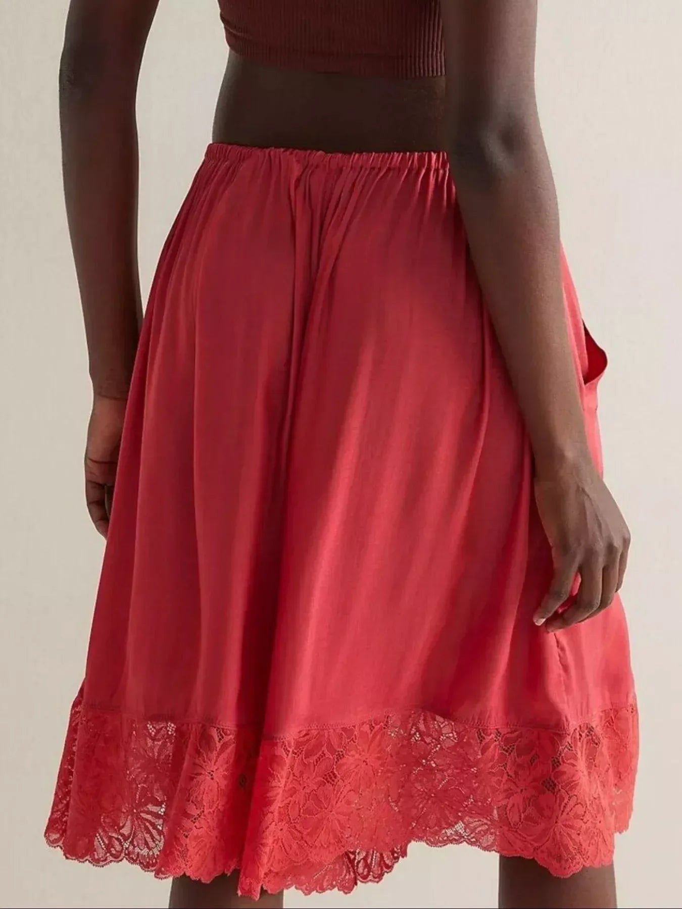 Lace Detail Shorts - DAVERRI FASHIONS