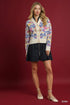 Umgee Floral Button-Up V-Neck Cardigan ECRU Cardigans