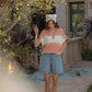 Annie Wear Low Gauge Color Block Textured Sweater Top
