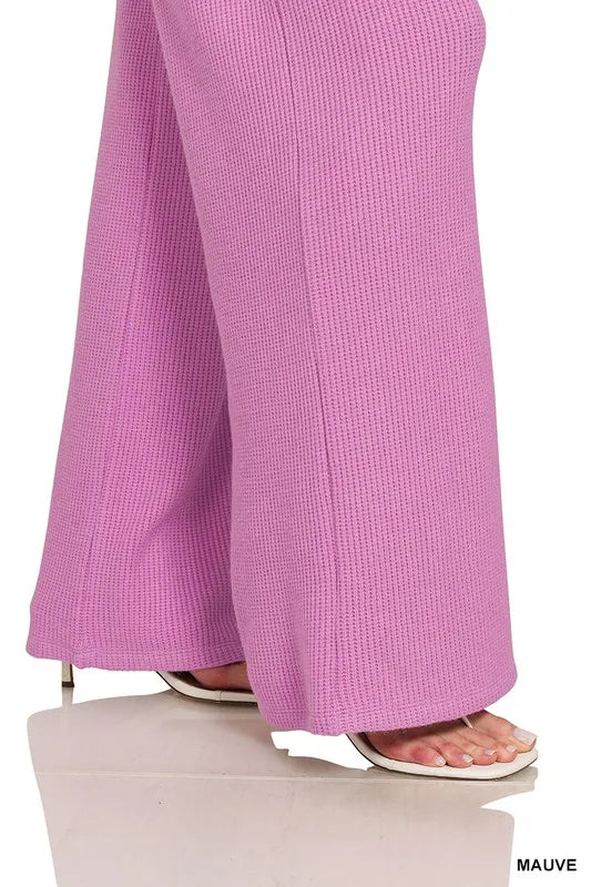 Zenana Rolled Sleeve Top and Pants Sweater Set | Outfit Sets Daverri Fashions