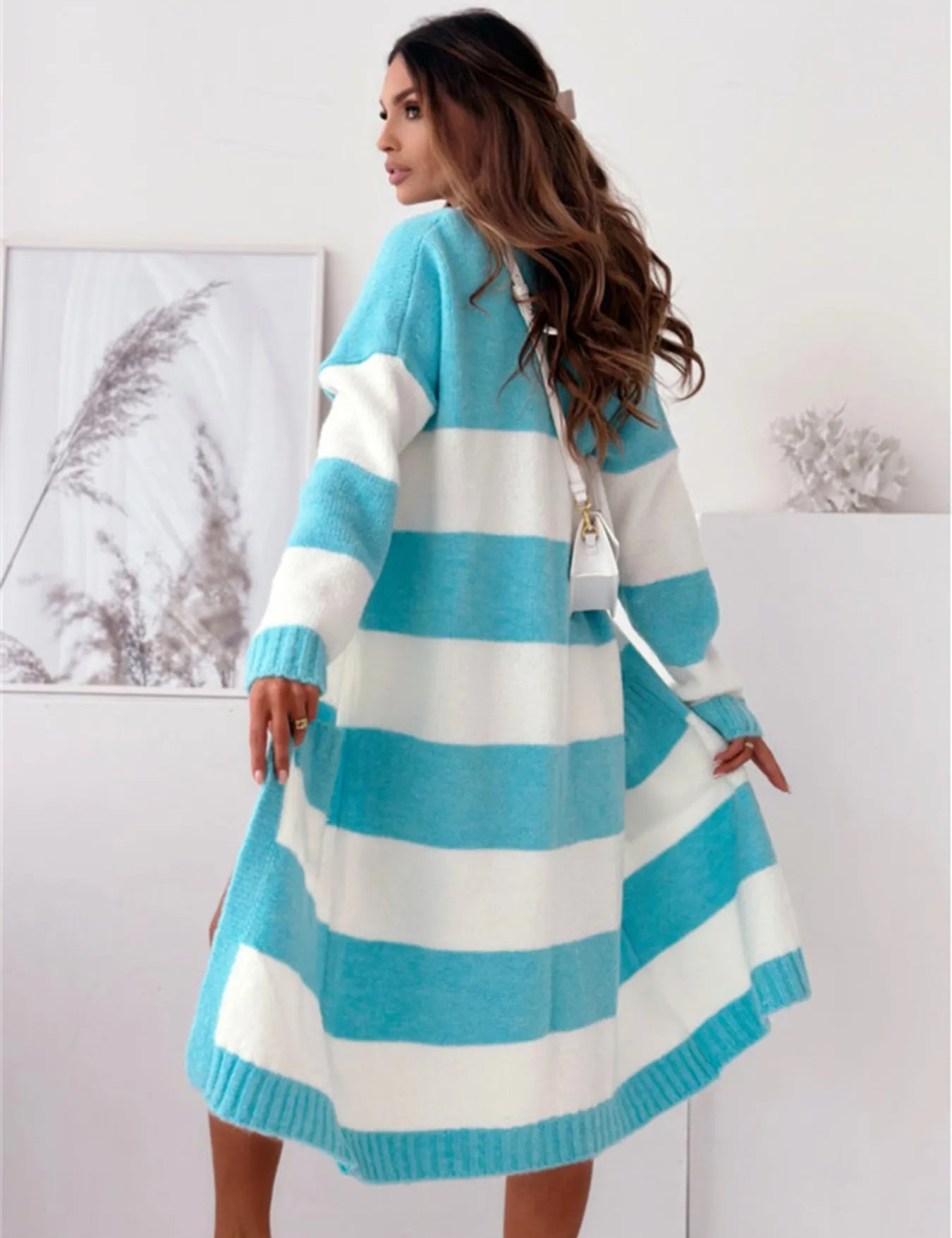 Color Block Open Front Cardigan | Cardigans Daverri Fashions