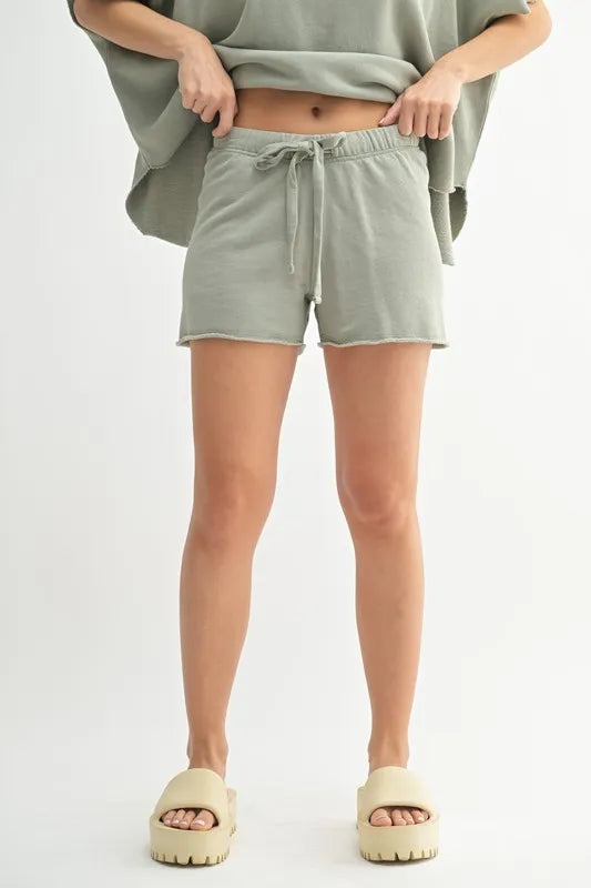 MONO B Malibu Seamless High-Rise Shorts SHADOW
