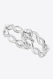 Moissanite Crisscross Hoop Earrings | Earrings Daverri Fashions