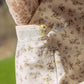 Annie Wear Stretch Ditsy Print Denim Overall Mini Dress