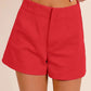 BiBi Cherry Bandless Tailored Shorts CHERRY Shorts